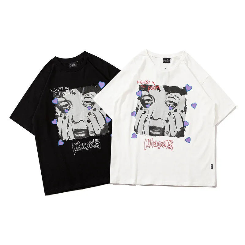 Harajuku High Street Fashion Brand Half-Sleeved Shirt - Bellarte Enchanté Harajuku High Street Fashion Brand Half-Sleeved Shirt